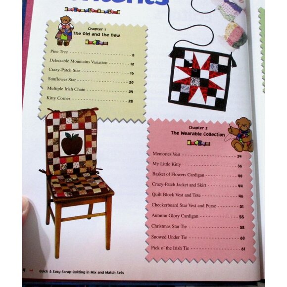 Quick Easy Scrap Quilting In Mix & Match Sets Quilting Sewing Projects Patterns - Picture 3 of 4